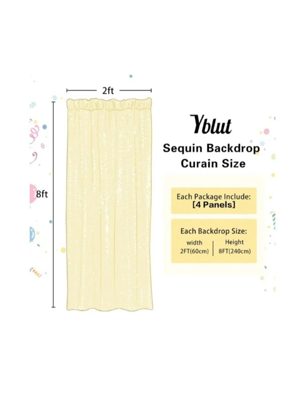 N/A sequin backdrop